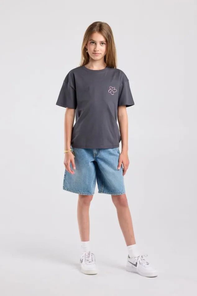 America Today T-Shirts & Tops|New In^T-shirt Elira Jr loose fit T-shirt met borst- en rugprint
