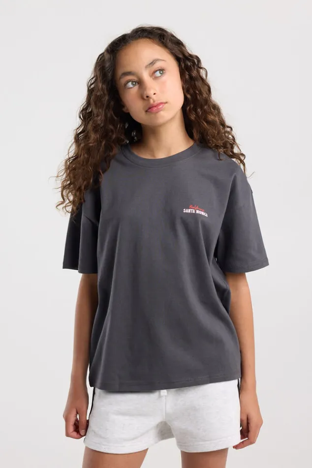 America Today T-Shirts & Tops^T-shirt Ellinor Jr loose fit t-shirt van biologisch katoen met print
