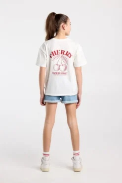America Today T-Shirts & Tops^T-shirt Ellinor Jr loose fit t-shirt van biologisch katoen met print