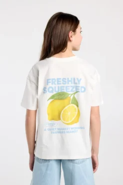 America Today T-Shirts & Tops^T-shirt Ellinor Jr loose fit t-shirt van biologisch katoen met print