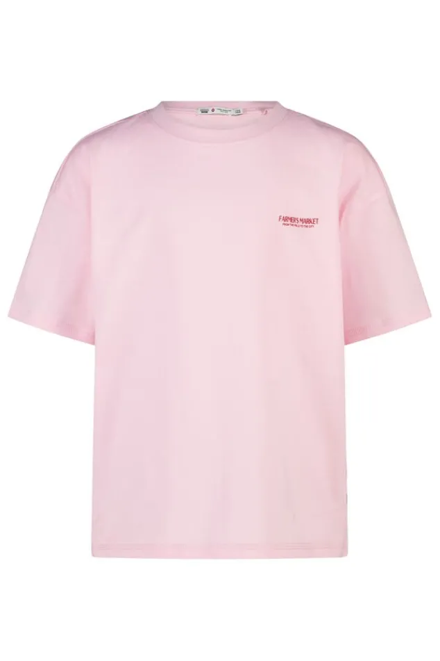 America Today T-Shirts & Tops^T-shirt Ellinor Jr loose fit t-shirt van biologisch katoen met print