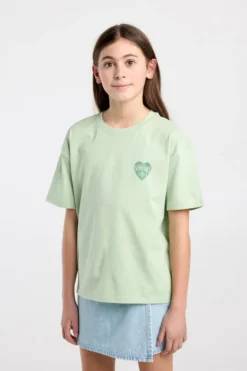 America Today T-Shirts & Tops^T-shirt Ellinor Jr loose fit t-shirt van biologisch katoen met print