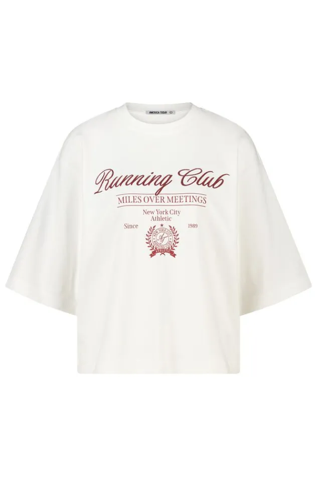 America Today New In|T-Shirts & Tops^T-hirt Enid overized T-hirt et print