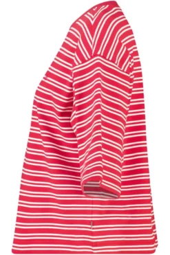 America Today New In|T-Shirts & Tops^T-hirt Enid overized t-hirt et trepen patroon
