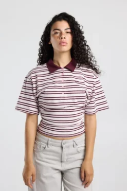 America Today New In|T-Shirts & Tops^T-hirt Enia i fit T-hirt et pookraag en treepdein