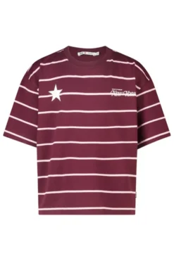 America Today T-Shirts & Tops|New In^T-Shirt Ephie Jr oversized gestreept boxy t-shirt met chest prints