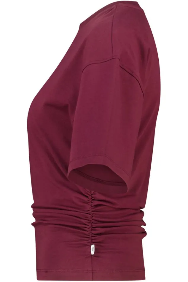 America Today Bestsellers|T-Shirts & Tops^T-hirt Erin t-hirt et crunched zijnaad en borduurwerk achter