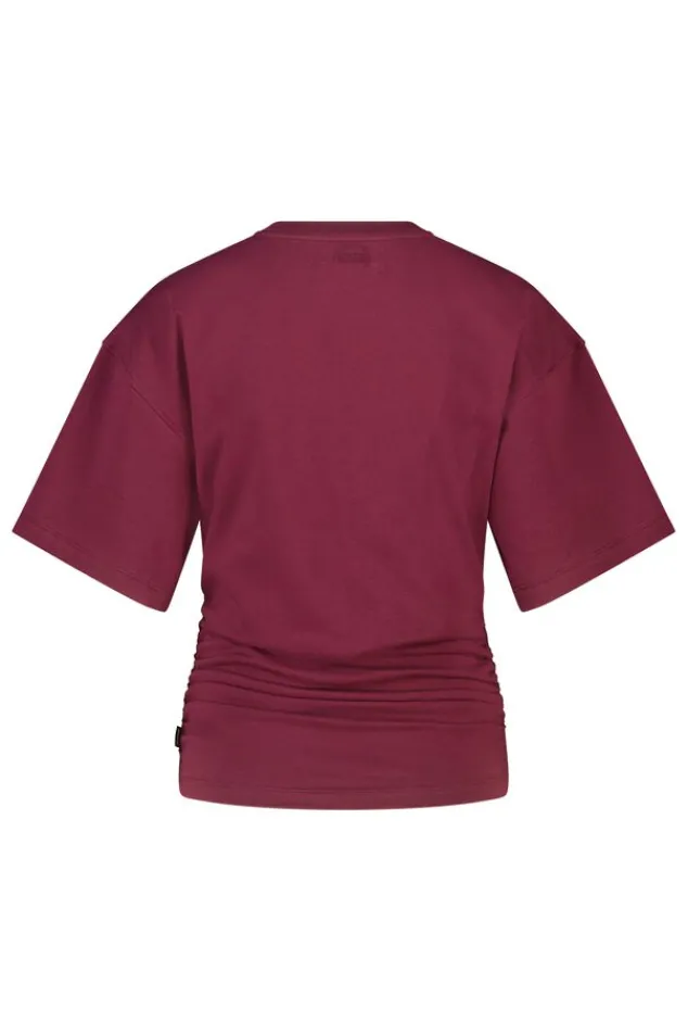 America Today Bestsellers|T-Shirts & Tops^T-hirt Erin t-hirt et crunched zijnaad en borduurwerk achter