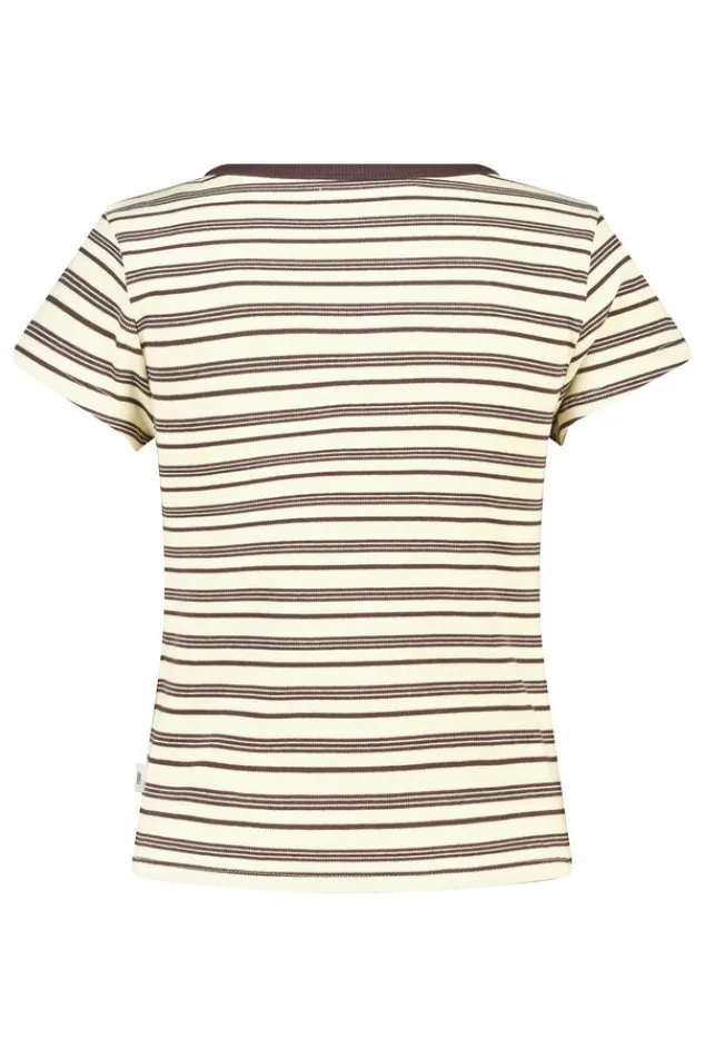 America Today T-Shirts & Tops^T-hirt Eunice getreept t-hirt et hoge eaticiteit