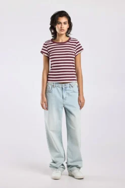 America Today T-Shirts & Tops^T-hirt Eunice getreept t-hirt et hoge eaticiteit