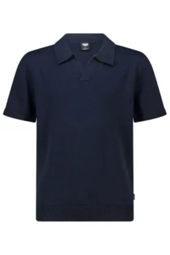 America Today T-Shirts & Tops^T-shirt Kaden Jr relaxed knit polo met open kraag en ribboorden