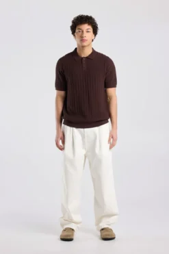 America Today T-Shirts & Polo’S^T-hirt Kaj knit poo t-hirt et knoopuiting en geborduurde trepen
