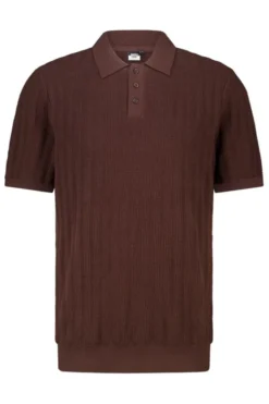America Today T-Shirts & Polo’S^T-hirt Kaj knit poo t-hirt et knoopuiting en geborduurde trepen